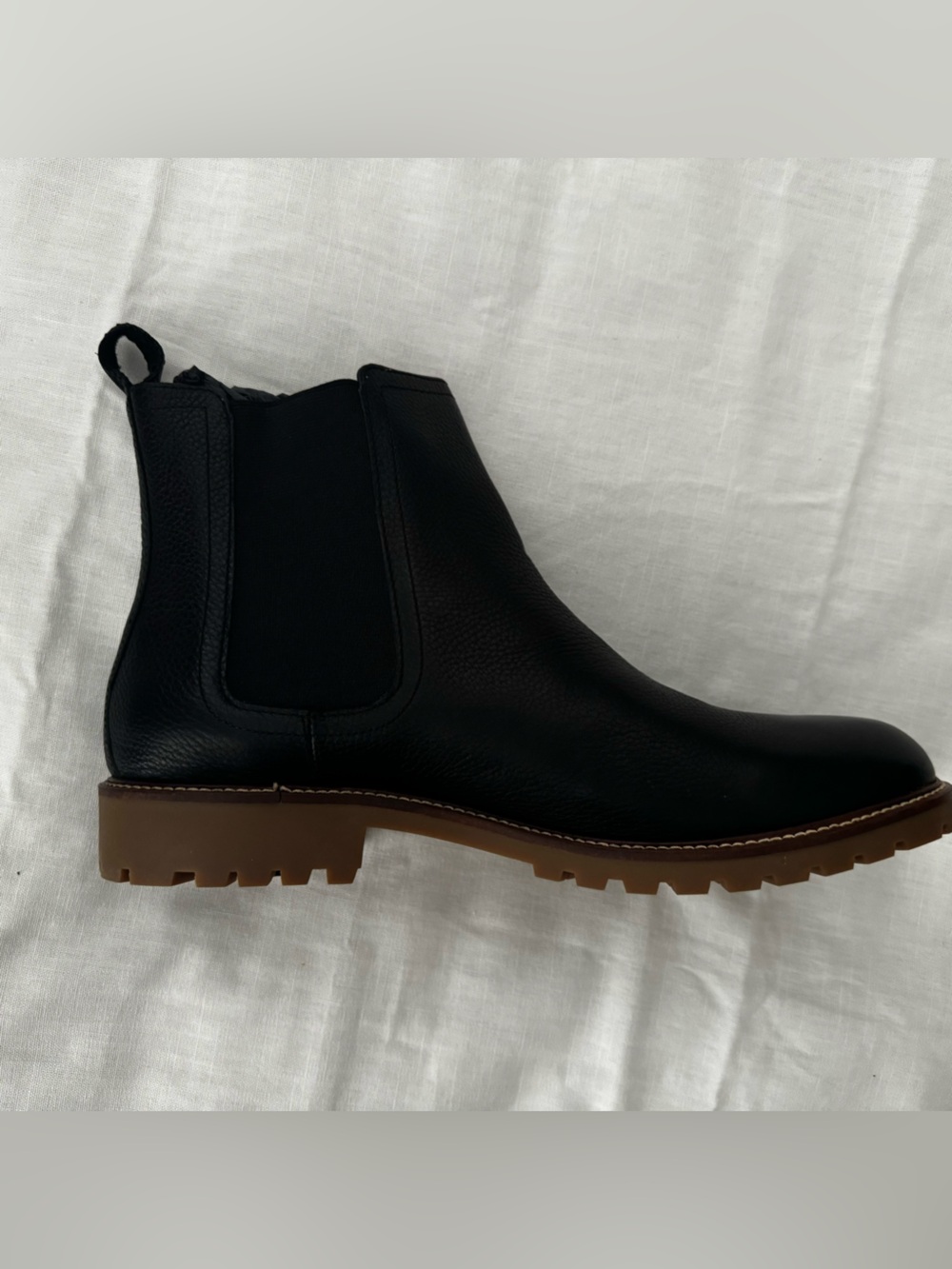 Banana Republic Mens Leather Chelsea Boot - Black - Size 12